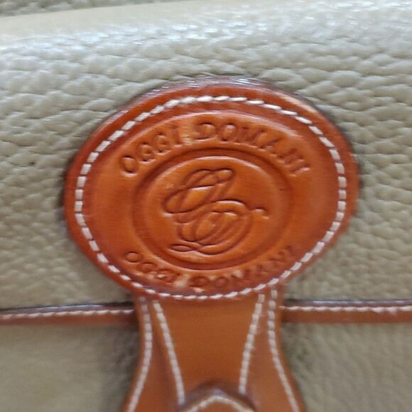 Vintage Oggi Domani 2 Toned Leather Crossbody Bag - Picture 2 of 6